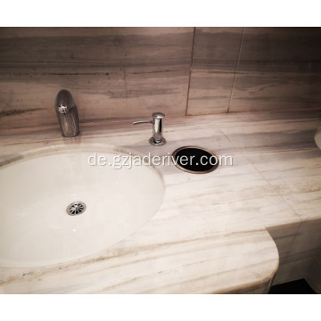 Kundengebundene Größen-blaue Marmor-Platten-Fliese für Badezimmer